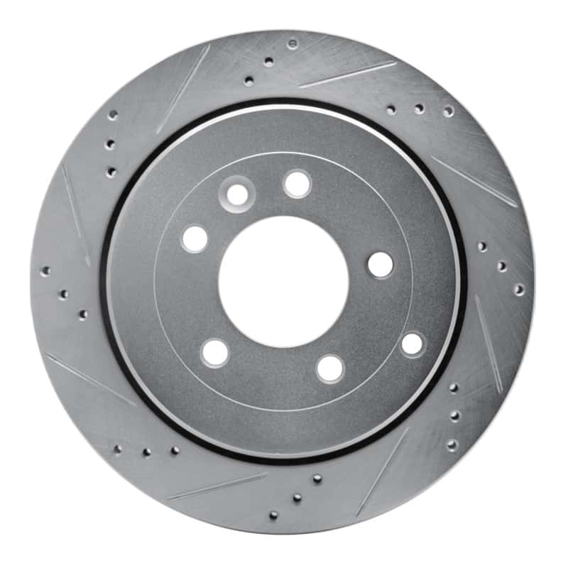 R1 Concepts — R1 05-07 Land Rover LR3 Rear Left Drilled & Slotted Silver Brake Rotor
R1 Brake Rotor Drill - view 1