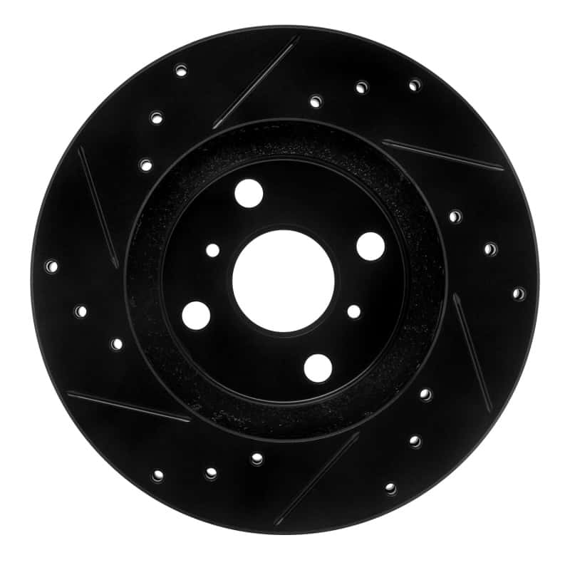 R1 Concepts — R1 87-92 Geo Prizm Front Right Drilled & Slotted Black Brake Rotor
R1 Brake Rotor Drill - view 5