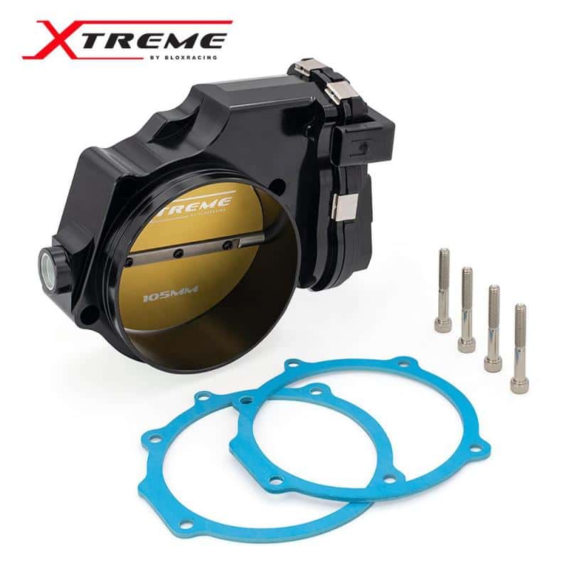 BLOX Racing — BLOX Racing 2015+ Dodge Hellcat / Jeep Trackhawk 6.2L 105mm Electronic Billet Throttle Body - Black - view 2