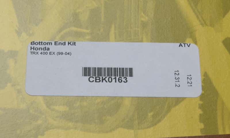 Hot Rods — Hot Rods 99-04 Honda TRX 400 EX 400cc Bottom End Kit - view 1