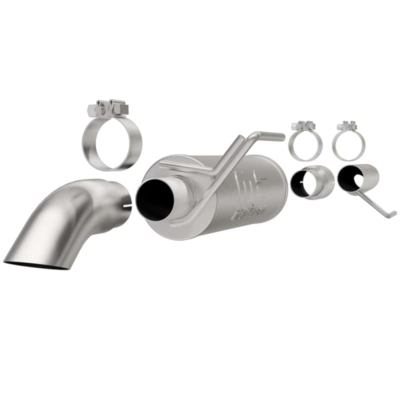 Magnaflow — MagnaFlow Cat-Back, SS, 2.5/3in, Turn Down In Front Rear Tire 2015 Ford F150 5.0L V8 Ext Cab
Cat-Back - view 1