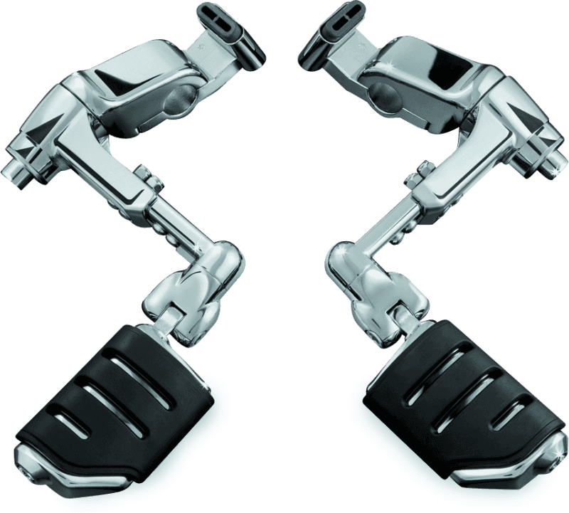 Kuryakyn — Kuryakyn Ergo III Adjustable Mount With Trident Dually ISO Pegs Chrome - view 1