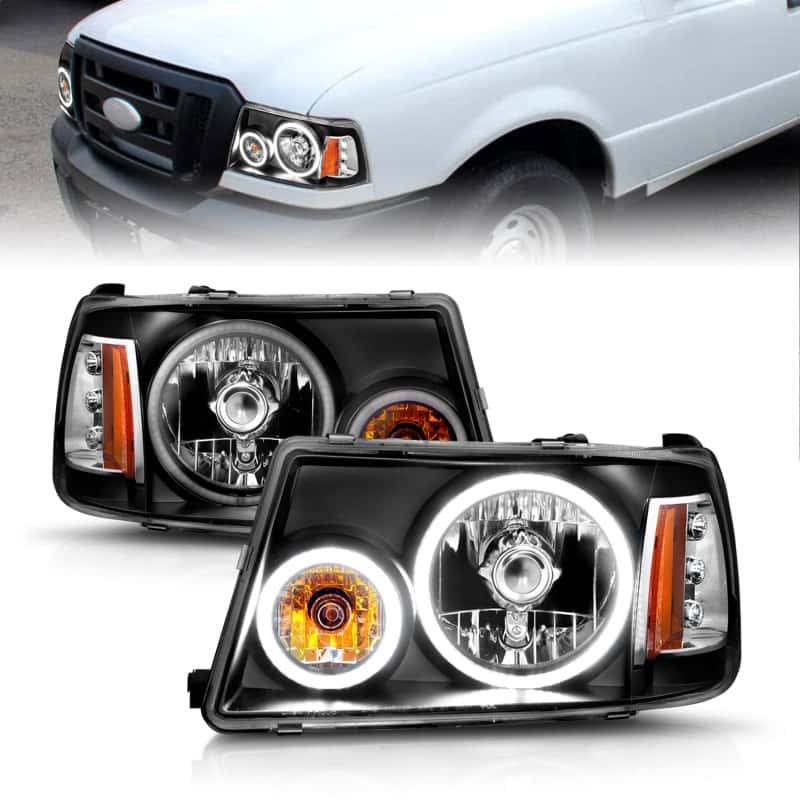 ANZO — ANZO 2001-2011 Ford Ranger Projector Headlights w/ Halo Black (CCFL) 1 pc
Head Light Set
HdLtSet - view 1