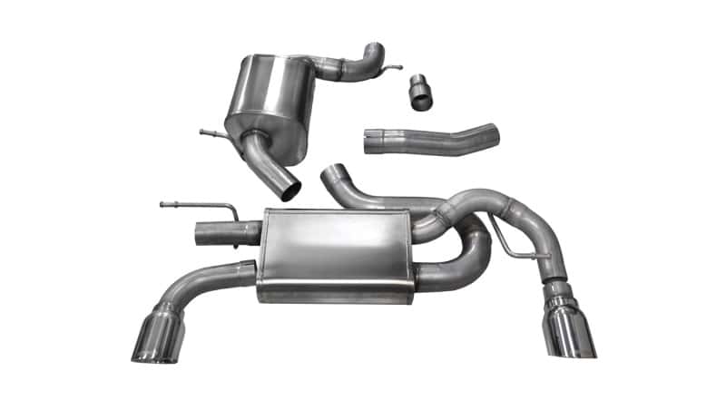 CORSA Performance — Corsa 2010-2014 Volkswagen GTI Mk6 Polished Touring 3.0in Cat-Back Dual Exit Polished Pro-SeriesTips
Exhaust - view 1