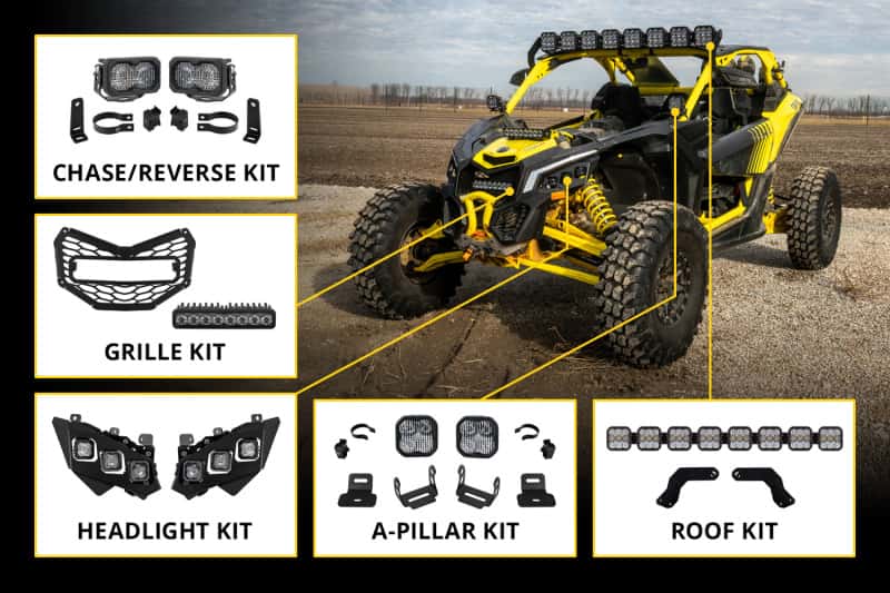 Diode Dynamics — Diode Dynamics 17-26 Can Am Maverick Shock Mount Kit SS10 Max White Combo - view 9