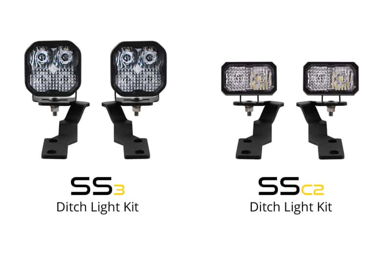 Diode Dynamics — Diode Dynamics 16-21 Toyota Tacoma Stage Series 2in LED Ditch Light Kit - Yellow Pro Combo - view 8