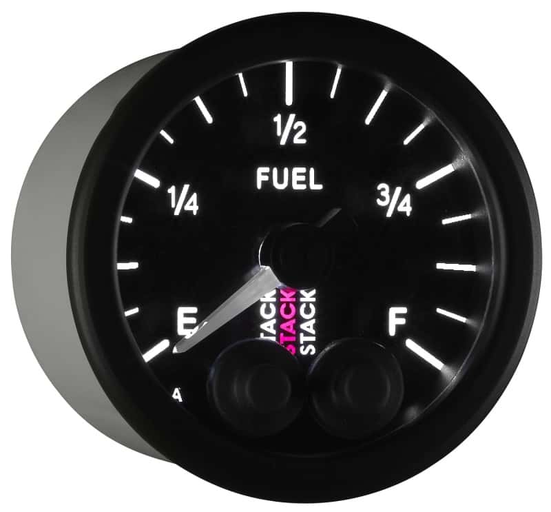 AutoMeter — Autometer Stack 52mm 0-280 Ohm Programmable Pro-Control Fuel Level Gauge - Black
Ga FUEL PC Blk Univ - view 6