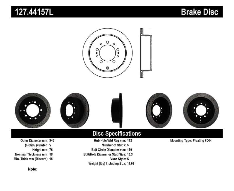 Stoptech — StopTech Slotted & Drilled Sport Brake Rotor
Slot/Drill Rotor - view 6