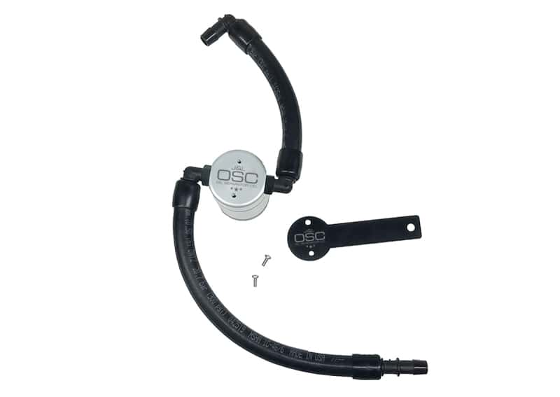 J&L — J&L 2019-2024 Dodge Ram 1500 5.7L Oil Separator 3.0 Passenger Side - Clear Anodized
Oil Separator - view 1
