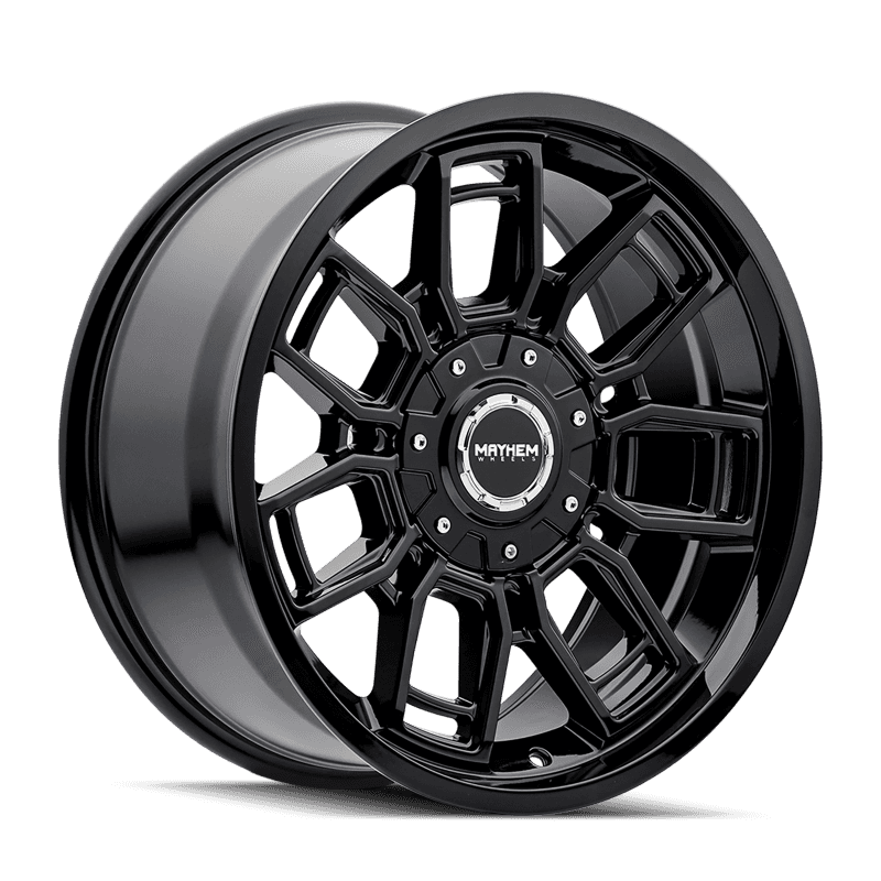 Mayhem — Mayhem 8118 Ordinance 20x9 / 5x127/139.7 BP / 87.1mm Hub Gloss Black Wheel
MAYHEM 8118 - view 1