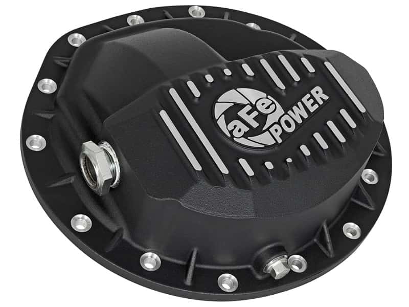 aFe — aFe Power Pro Series Rear Differential Cover Black w/Machined Fins 16-17 Nissan Titan XD(AAM 9.5-14)
Differential Cover - view 2