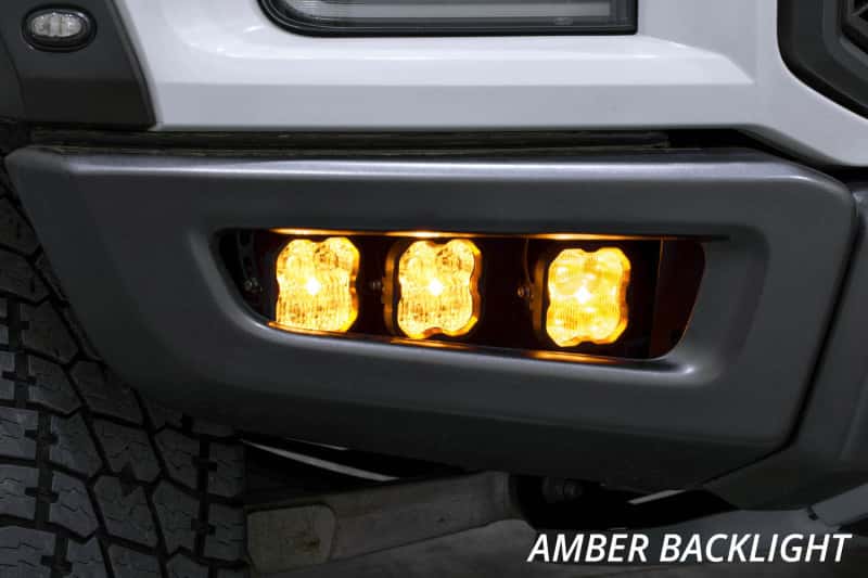 Diode Dynamics — Diode Dynamics 17-20 Ford Raptor SS3 LED Fog Light Kit - White Sport - view 6