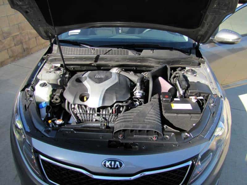 K&N Engineering — K&N 11-13 Hyundai Sonata 2.0L L4 Turbo / 11-13 Kia Optima 2.0L L4 Turbo Typhoon Intake
Performance Air Inta
Air Intake System - view 5