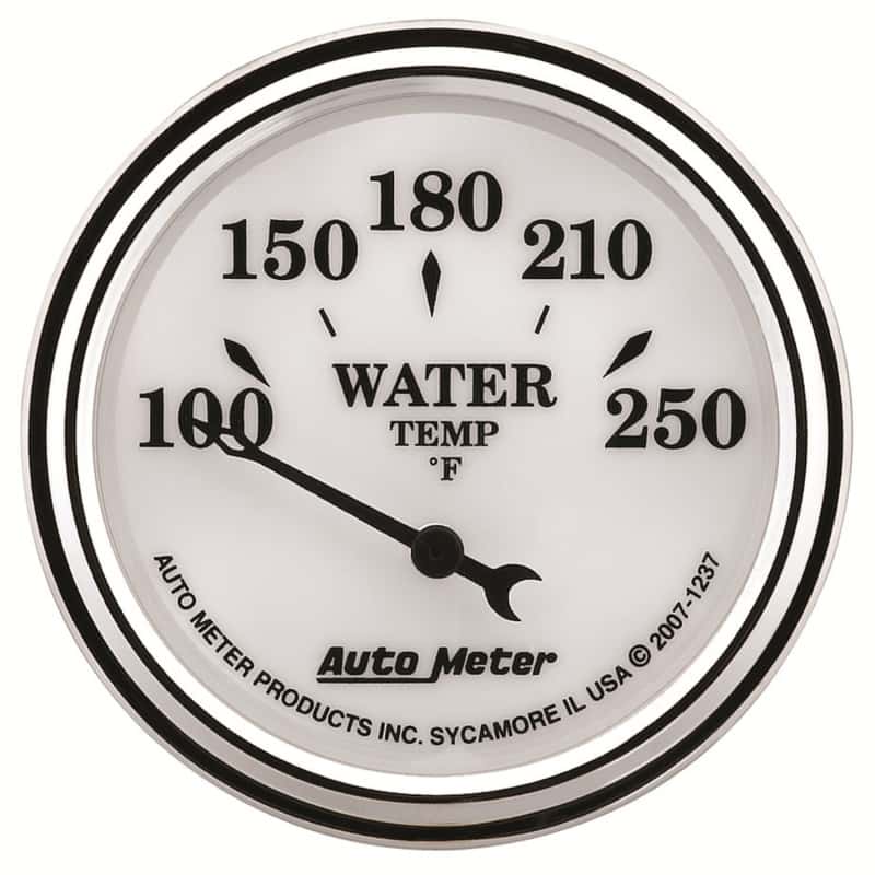 AutoMeter — AutoMeter Gauge Water Temp 2-1/16in. 250 Deg. F Elec Old Tyme White II
2-1/16" WATER TEMP, - view 11