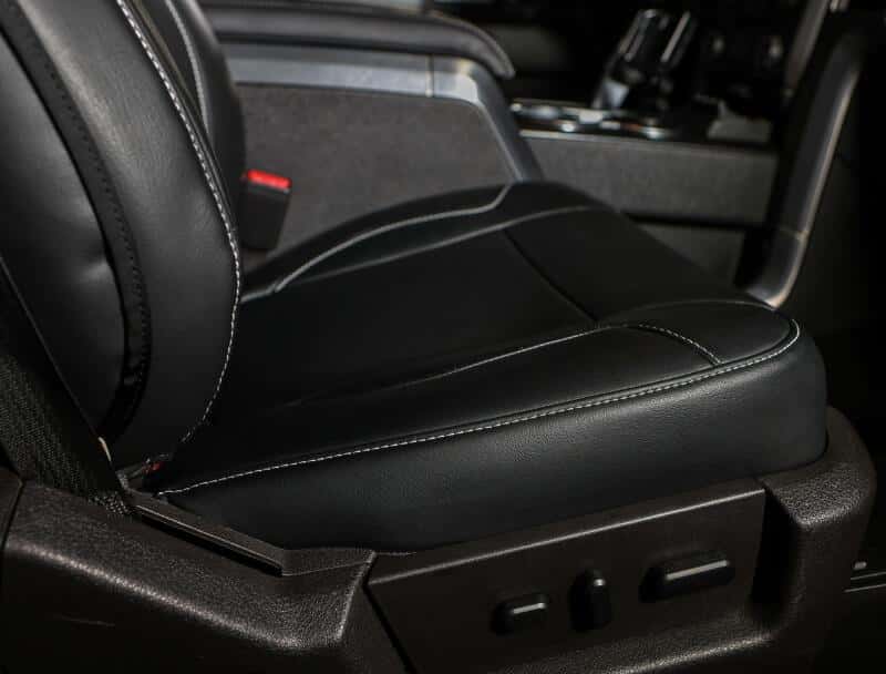 PRP Seats — PRP 12-14 Ford Raptor Front Seat Covers (Pair) - Black w Silver Stitch - view 6