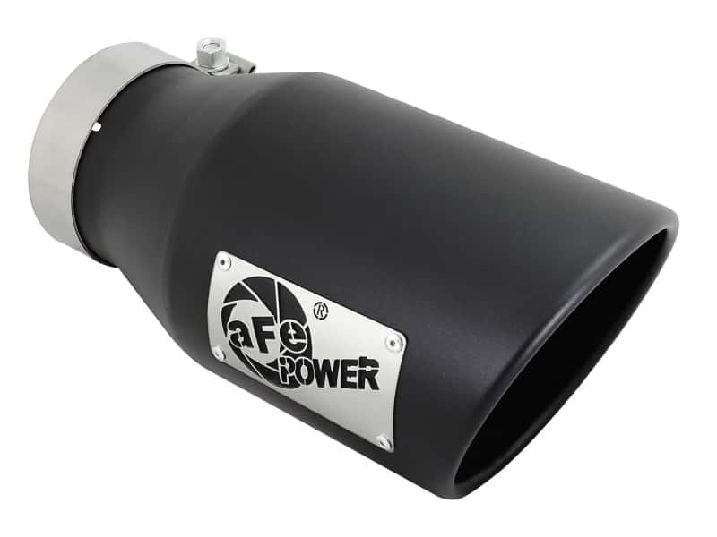 aFe — aFe Diesel Exhaust Tip Bolt On Black 4in Inlet x 6in Outlet x 12in
Exhaust Tip Black - view 1