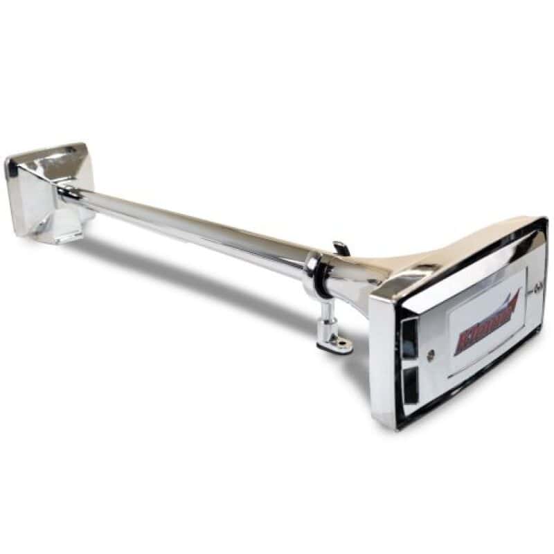 Kleinn Air Horns — Kleinn Chrome Roof Mount Single Horn/ 22.75In - Chrome-Plated Spun Copper
Roof Mount Horn - view 1