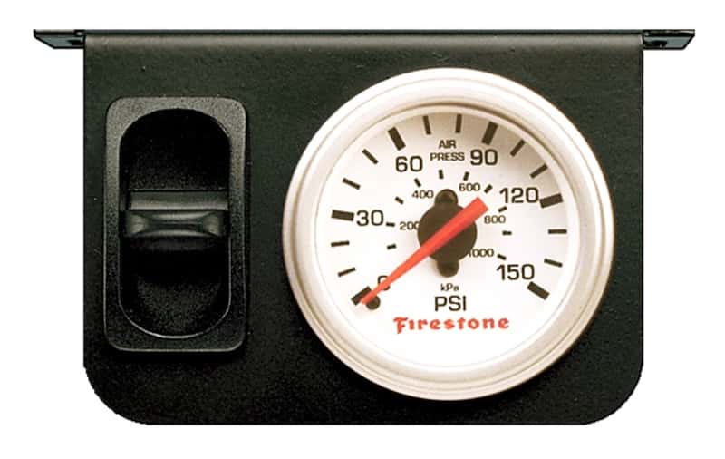 Firestone — Firestone Air Adjustable Leveling Control Panel w/Single Gauge 0-150psi - White Face (WR17602225)
AirAdjLvlCntrl - view 1