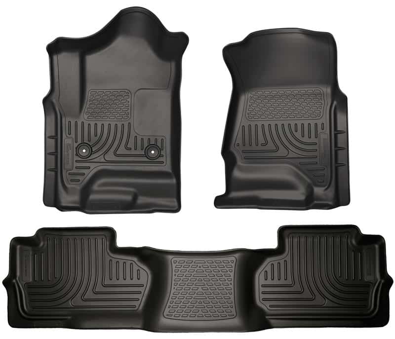 Husky Liners — Husky Liners 14 Chevrolet Silverado/GMC Sierra Dbl Cab WeatherBeater Black Front&2nd Seat Floor Line
Floor Liners - view 2