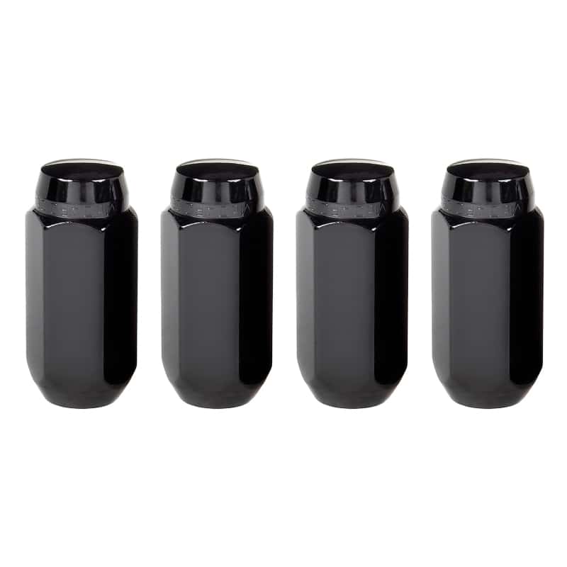McGard — McGard Hex Lug Nut (Cone Seat) M14X1.5 / 13/16 Hex / 1.945in. Length (4-Pack) - Black - view 5