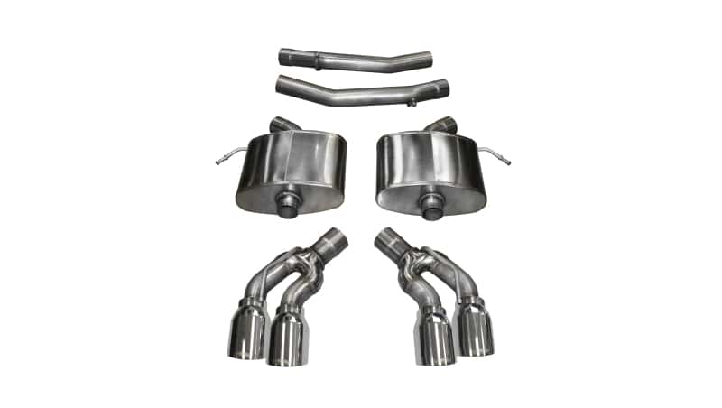CORSA Performance — Corsa 2016-2019 Cadillac CTS V Sedan 6.2L V8 2.75in Polished Sport Axle-Back Exhaust
Exhaust - view 1