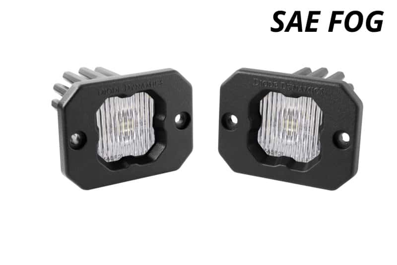 Diode Dynamics — Diode Dynamics Stage Series C1 LED Pod - White SAE Fog Flush ABL (Pair) - view 2