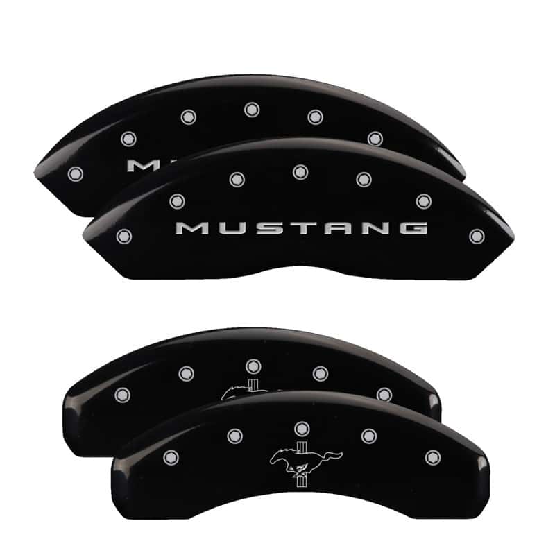 MGP — MGP 4 Caliper Covers Engraved Front 2015/Mustang Engraved Rear 2015/Bar & Pony Black finish slvr ch
Caliper Covers - view 1