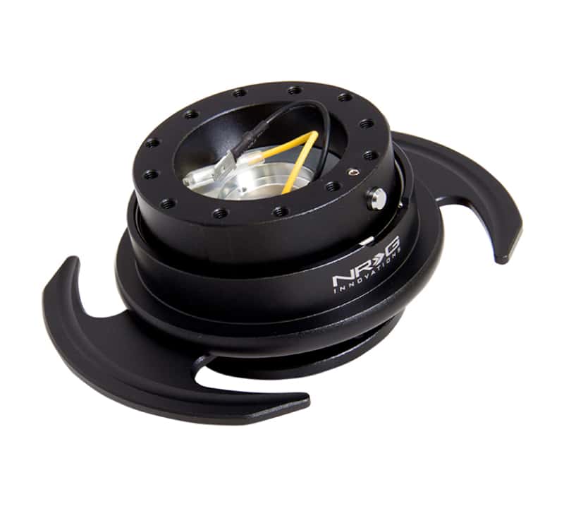 NRG — NRG Quick Release Kit Gen 3.0 - Black Body / Black Ring w/Handles - view 1