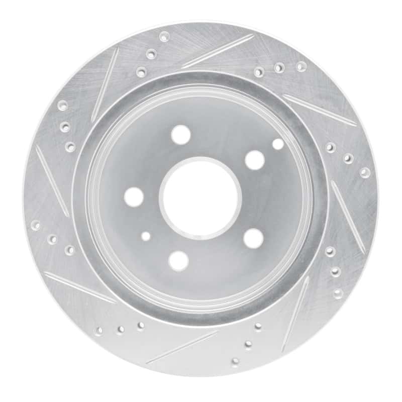 R1 Concepts — R1 10-17 Chevrolet Equinox Rear Right Drilled & Slotted Silver Brake Rotor
R1 Brake Rotor Drill - view 4