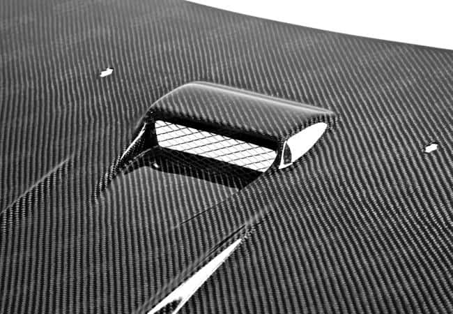 Seibon — Seibon 08-12 Mitsubishi Lancer Evo X DV-Style Carbon Fiber Hood - view 10
