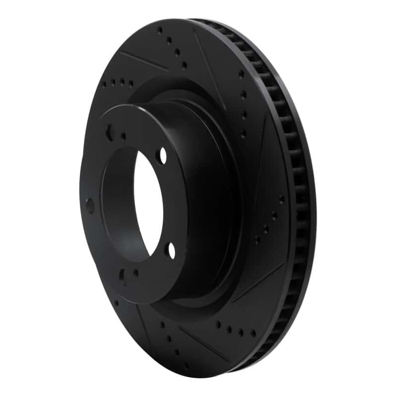 R1 Concepts — R1 07-22 Lexus LX570 Front Right Drilled & Slotted Black Brake Rotor
R1 Brake Rotor Drill - view 2