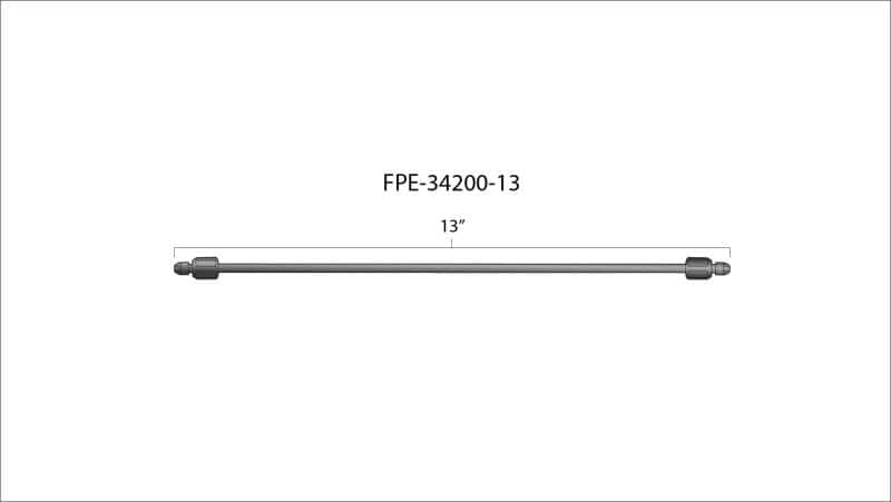 Fleece Performance — Fleece Performance 13in High Pressure Fuel Line (8mm x 3.5mm Line, M14x1.5 Nuts) - view 4