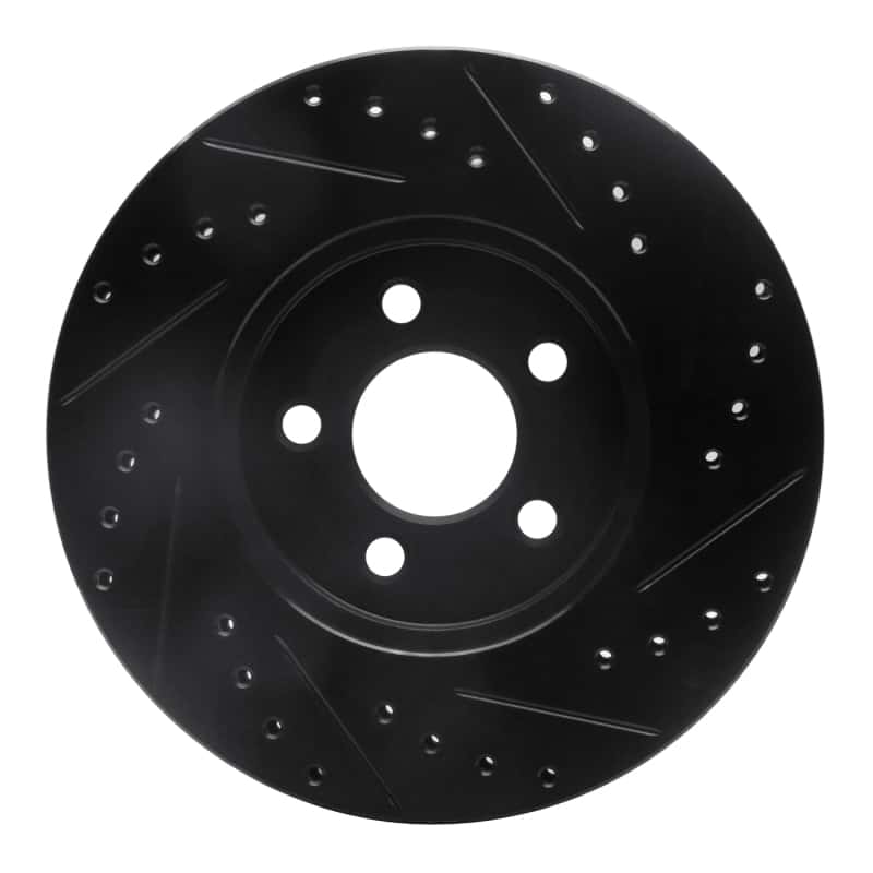 R1 Concepts — R1 95-06 Chrysler Sebring Front Left Drilled & Slotted Black Brake Rotor
R1 Brake Rotor Drill - view 5