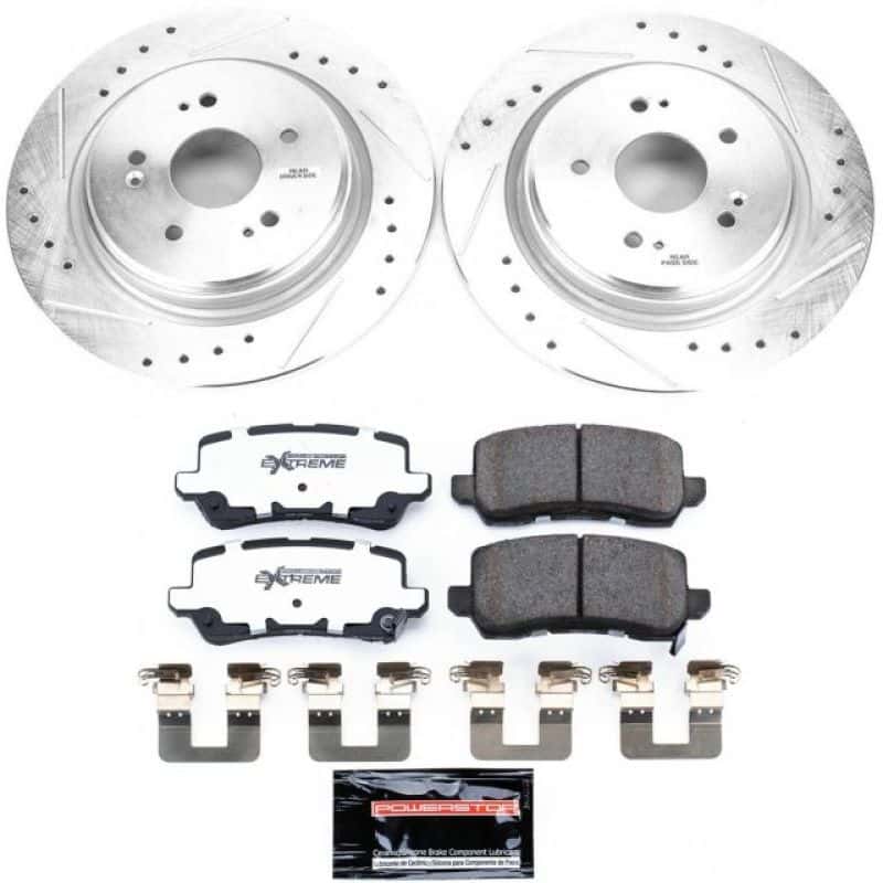 PowerStop — Power Stop 15-19 Acura TLX Rear Z26 Street Warrior Brake Kit - view 1