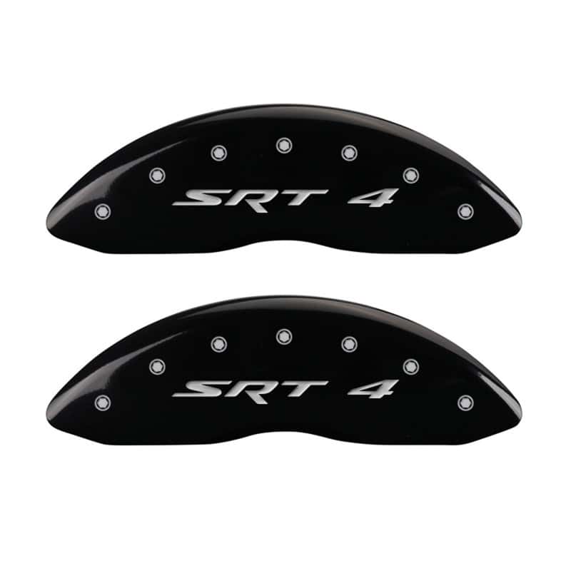 MGP — MGP Front set 2 Caliper Covers Engraved Front SRT4 Black finish silver ch
Caliper Covers - view 1