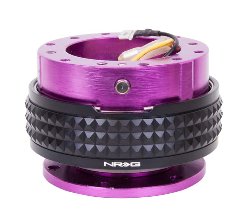 NRG — NRG Quick Release Kit - Pyramid Edition - Purple Body / Black Pyramid Ring - view 2