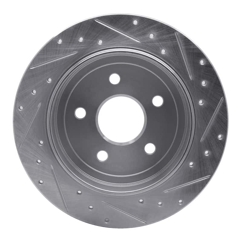 R1 Concepts — R1 05-10 Jeep Commander Rear Left Drilled & Slotted Silver Brake Rotor
R1 Brake Rotor Drill - view 5