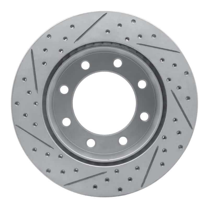 R1 Concepts — R1 05-12 Ford F-250 2WD (Super Duty) Rear Right Drilled & Slotted Geo-Carbon Rotor - view 5