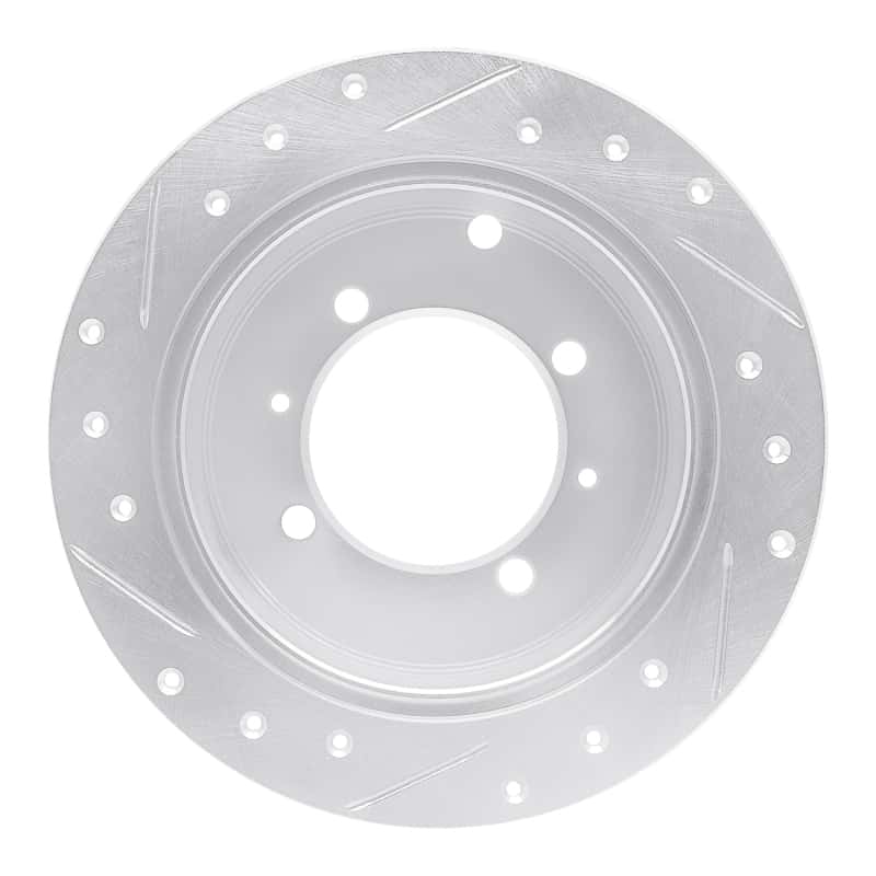 R1 Concepts — R1 92-04 Dodge COLT Rear Right Drilled & Slotted Silver Brake Rotor
R1 Brake Rotor Drill - view 5