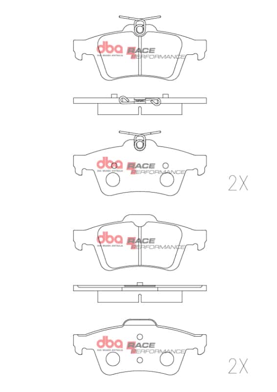 DBA — DBA 07-13 Mazda Mazdaspeed3 Rear RP Performance Brake Pads
Brake Rotor - view 2