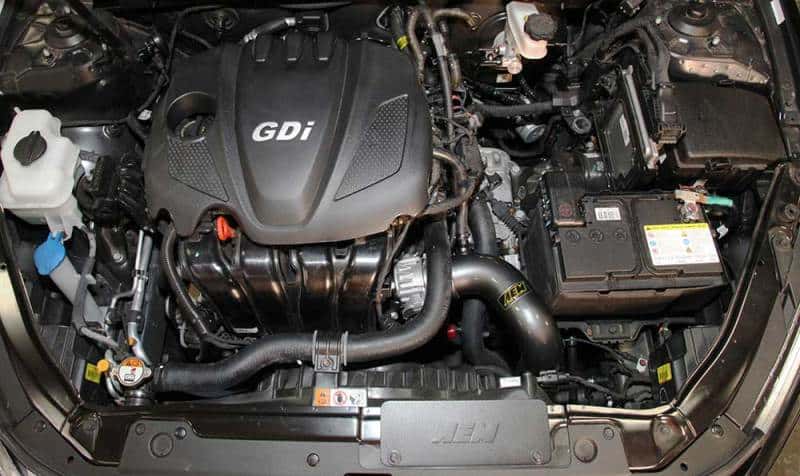 AEM Induction — AEM 2011-2014 Hyundai Sonata/Kia Optima 2.4L L4 - Cold Air Intake System
Cold Air Intake Syst
AEM Cold Air Intake - view 5