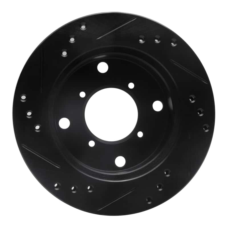 R1 Concepts — R1 89-01 Chevrolet Metro Front Right Drilled & Slotted Black Brake Rotor
R1 Brake Rotor Drill - view 5