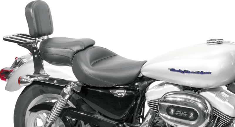 Mustang Motorcycle — Mustang 04-21 Harley Sportster Wide Touring 1PC Seat - Black - view 2
