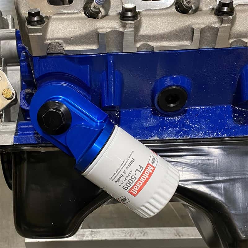 Ford Racing — Ford Racing Push Rod V8 90 Degree Billet Oil Filter Adapter
Oil Filter Adapter - view 4