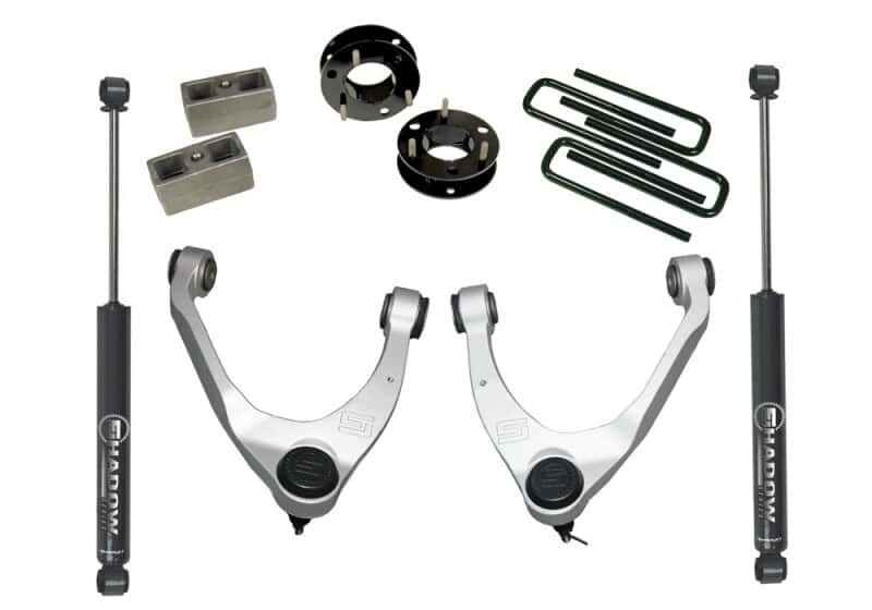 Superlift — Superlift 07-16 Chevy Silv 1500 2WD 3.5in Lift Kit w/ Cast Steel Control Arms & Rear Shocks
GM Lift Kit - view 1