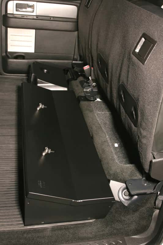 Tuffy Products — Tuffy Ford F150 Supercrew W/ Subwoofer Underseat Lockbox 2/3 Length W/ Keyed Lock For
Lockbox - view 4