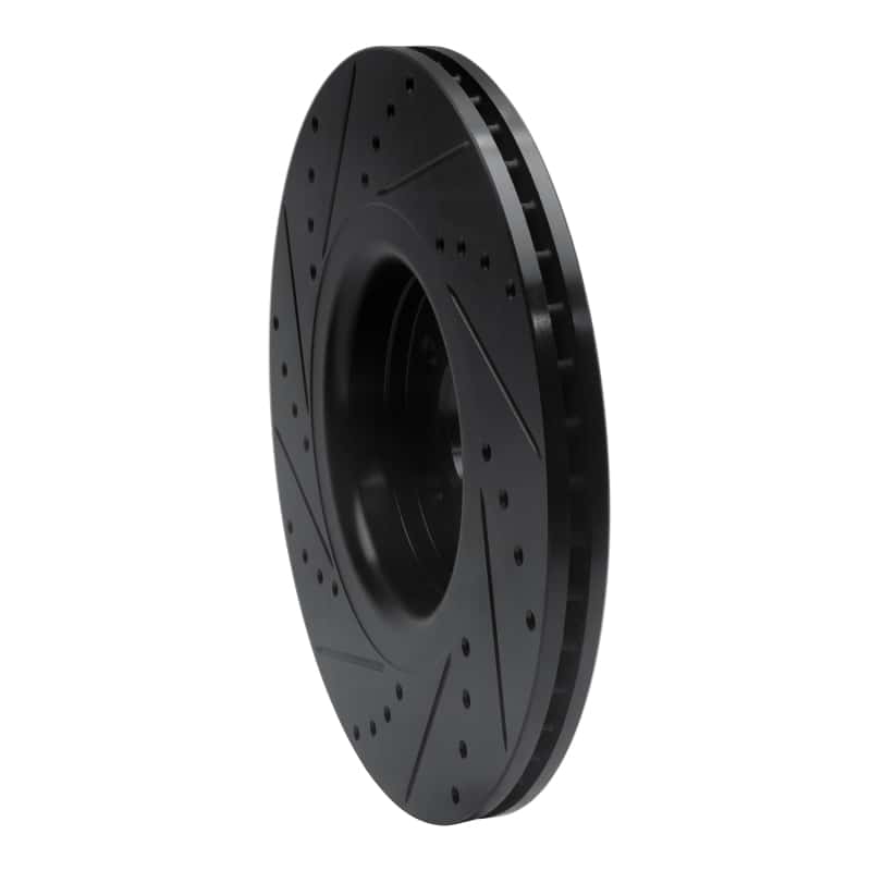 R1 Concepts — R1 14-18 Ford Focus ST Front Right Drilled & Slotted Black Brake Rotor
R1 Brake Rotor Drill - view 4