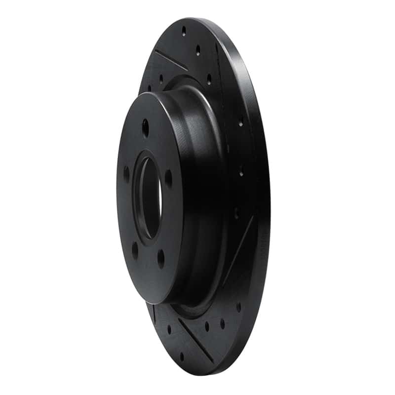 R1 Concepts — R1 04-13 Volvo V50 Rear Right Drilled & Slotted Black Brake Rotor
R1 Brake Rotor Drill - view 2