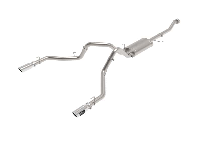 aFe — aFe Vulcan 3in 304 SS Cat-Back Exhaust 2021 Ford F-150 V6 2.7L/3.5L (tt)/V8 5.0L w/ Polished Tips
Cat-Back Exhaust - view 1