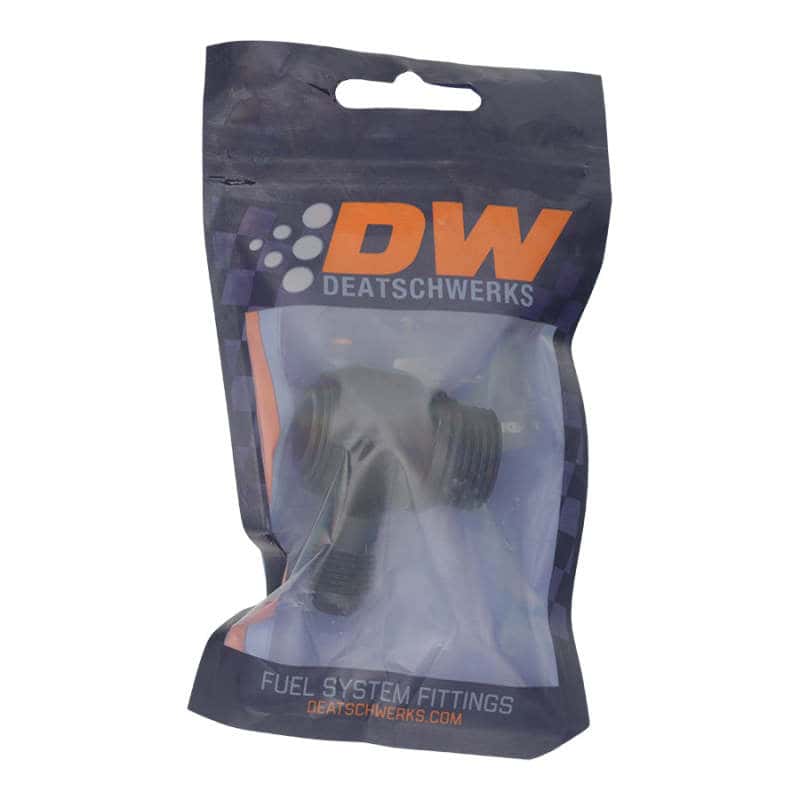 DeatschWerks — DeatschWerks 10AN ORB Male to 6AN Male Flare Low Profile 90-Degree Swivel - Anodized Matte Black
Lines & Fittings - view 2